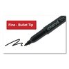 Universal Pen-Style Permanent Marker, Fine Bullet Tip, Black, PK12 UNV07071